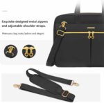 Sacoche ordinateur portable 17-17,3 pouces - Polyester déperlant - Multiples poches - Noir – Image 5