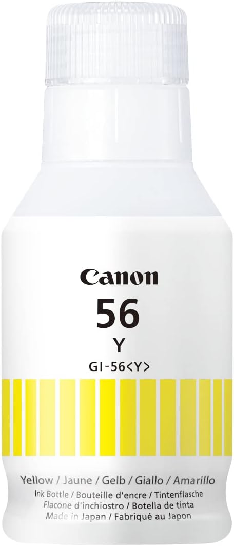 fe73319f-3e63-4820-a184-e79189683f2a-1.jpg Bouteille d'encre Canon GI-56Y jaune haute capacité - Compatible MAXIFY GX6050 GX7050 – Image 1